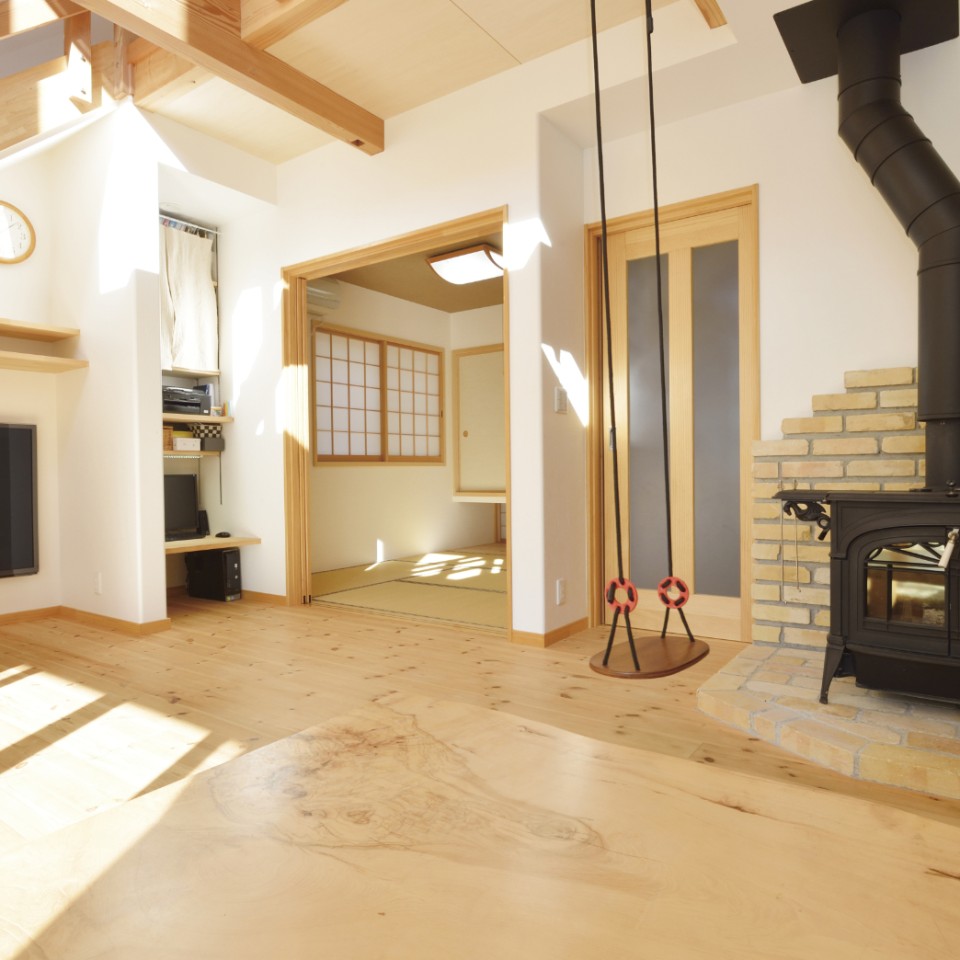 薪ストーブのあるお家