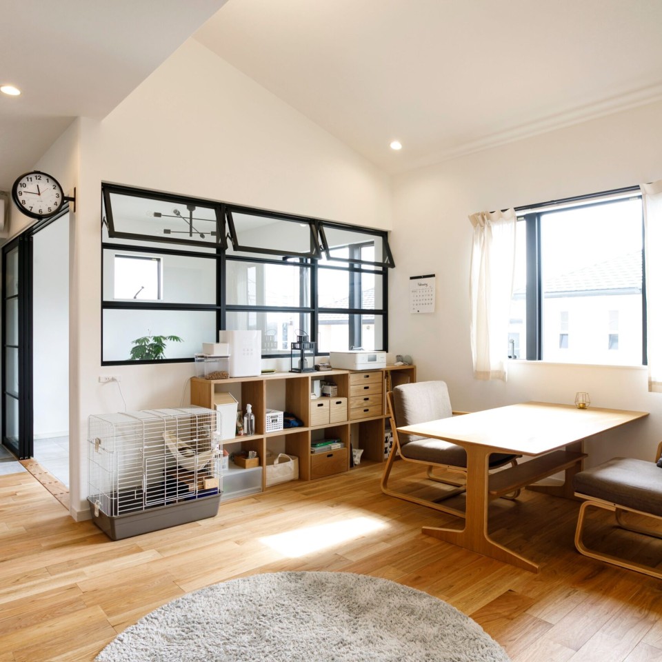 クロをアクセントにしたお家