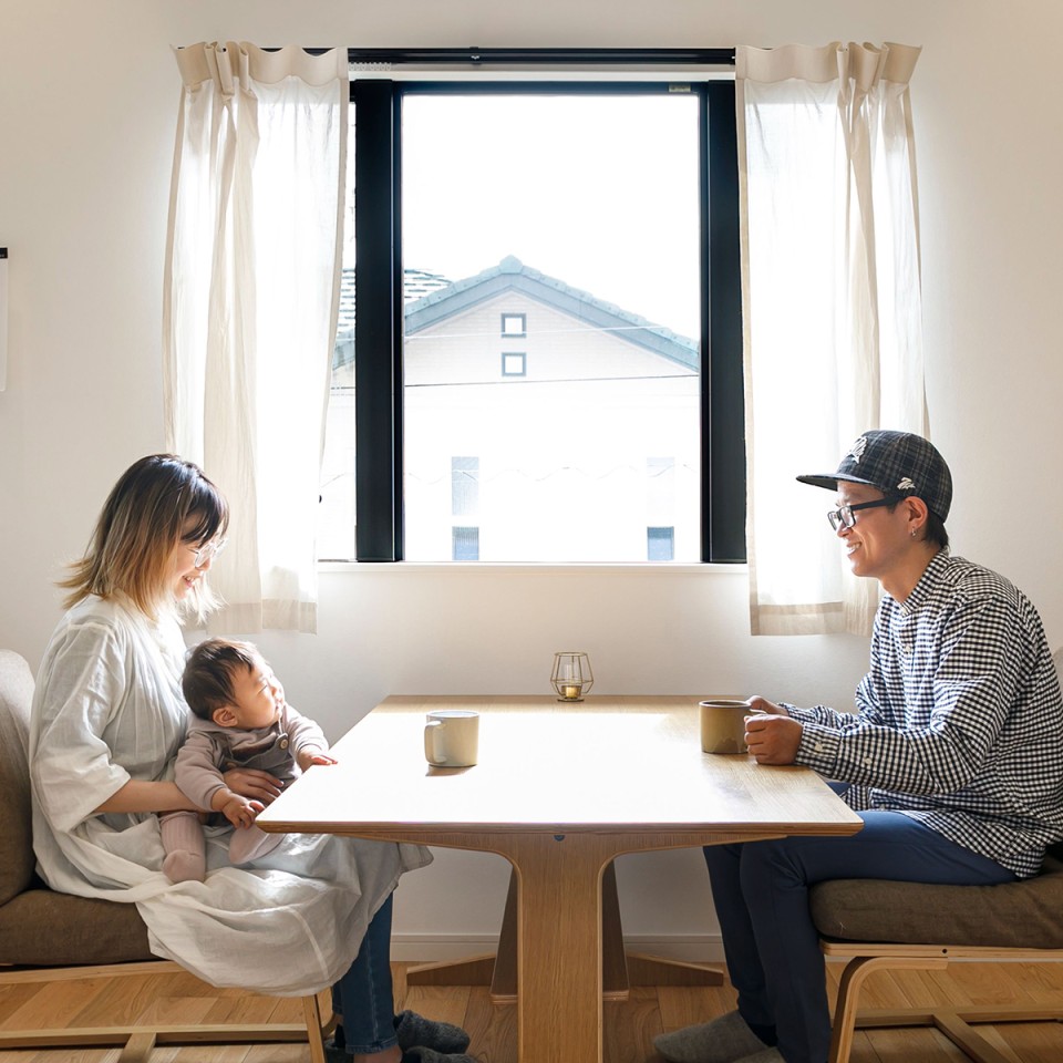 クロをアクセントにしたお家