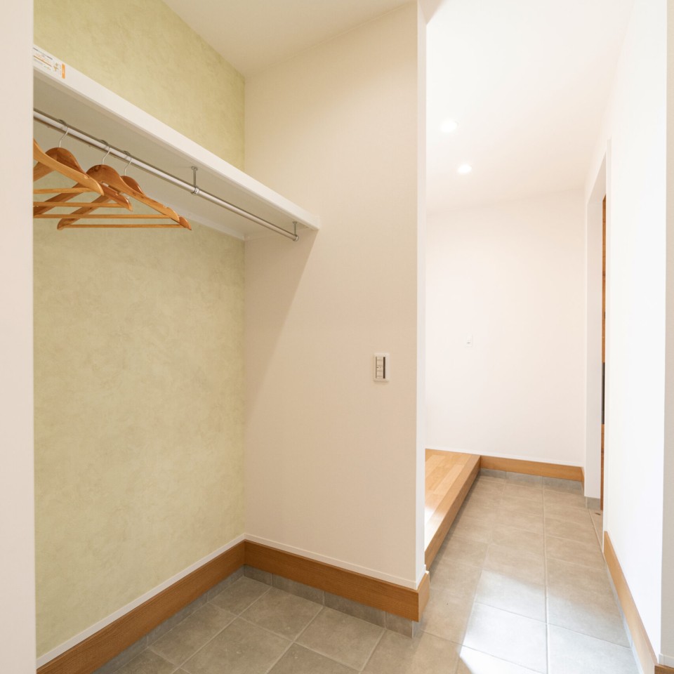 中庭ウッドデッキのあるお家