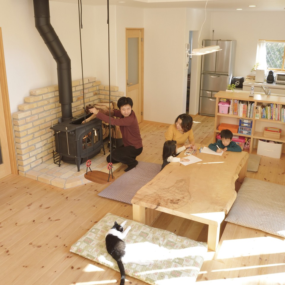 薪ストーブのあるお家